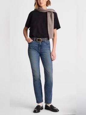 Madewell Jules Slim Straight Jean in Concho Wash Sz 26
